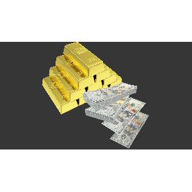 3D Money and Gold Collection V3